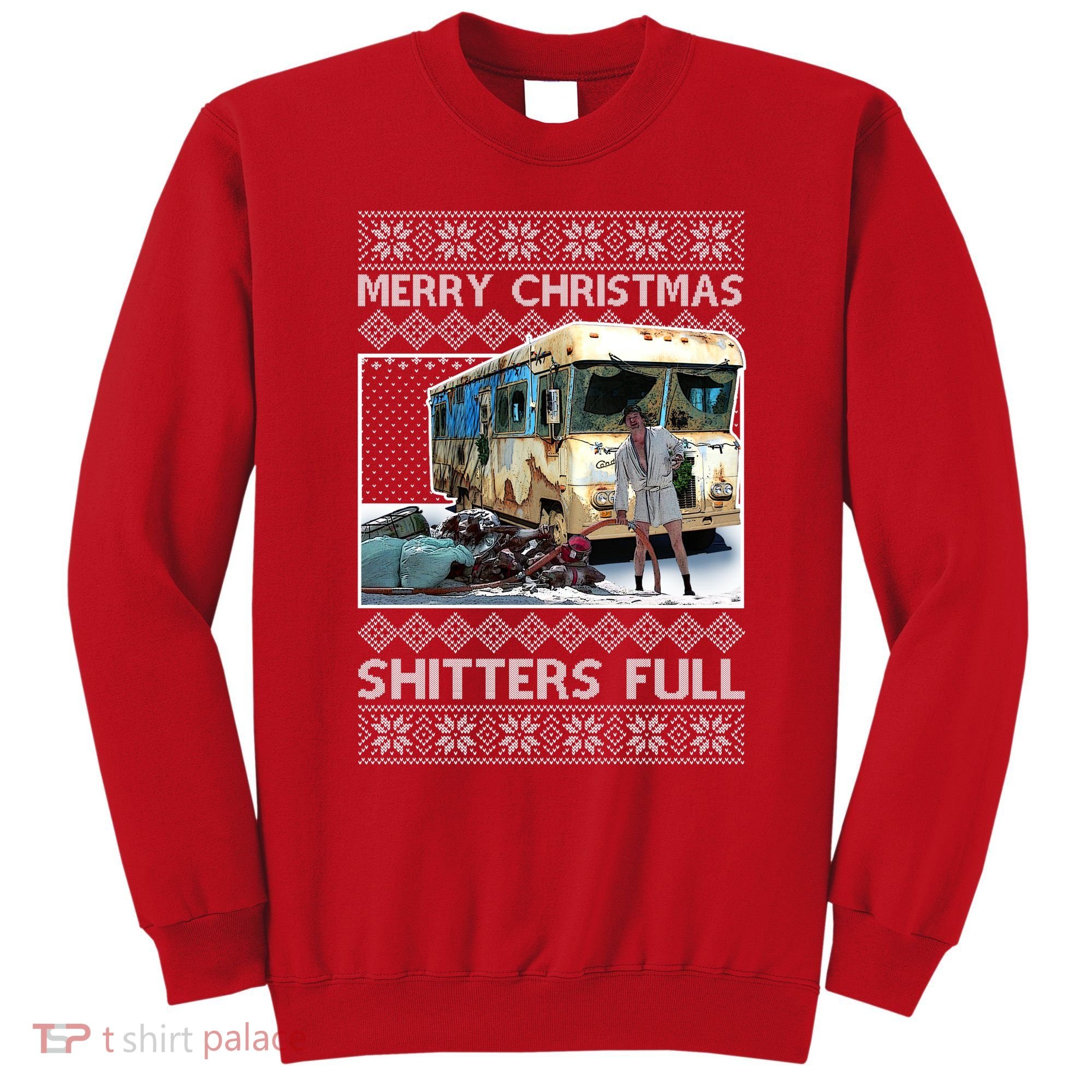 Funny Merry Christmas Shitters Full Ugly Christmas Sweater Sweatshirt