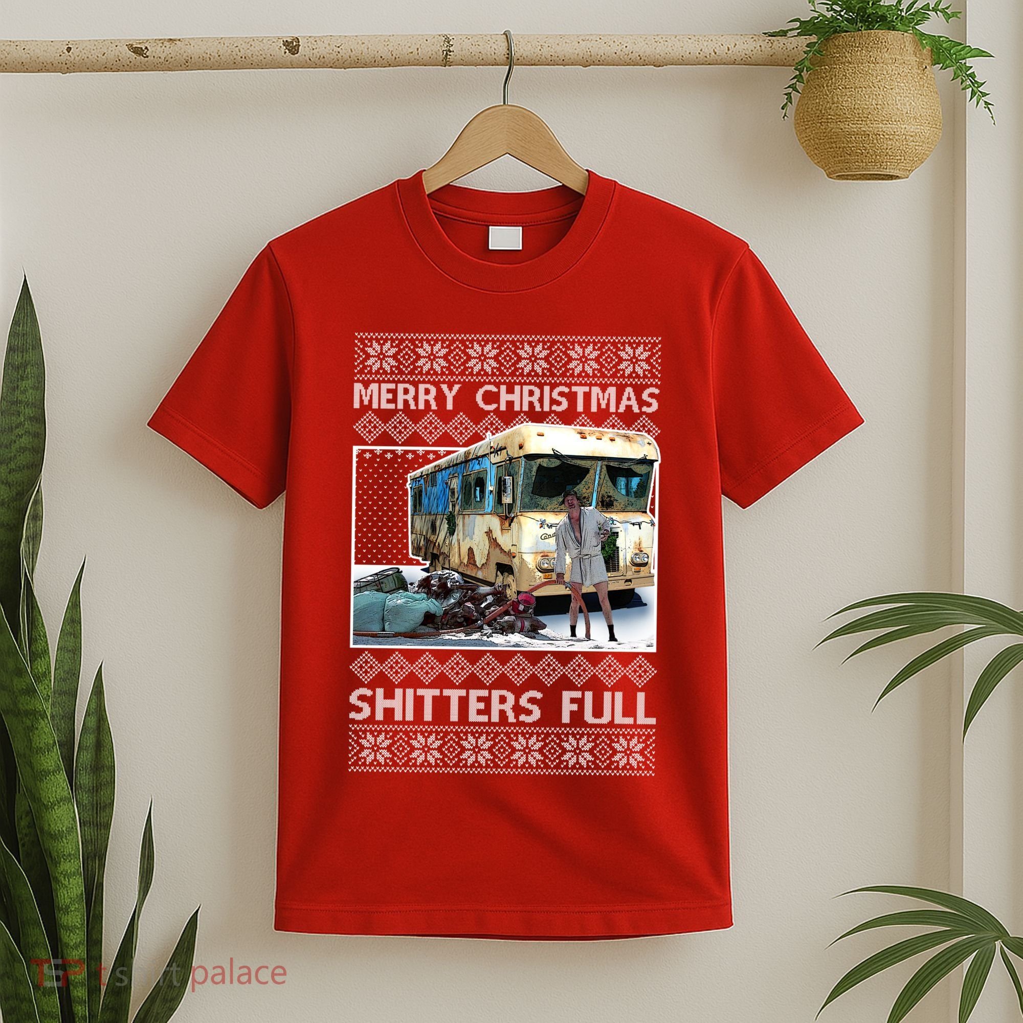 Funny Merry Christmas Shitters Full Ugly Christmas Sweater T-Shirt