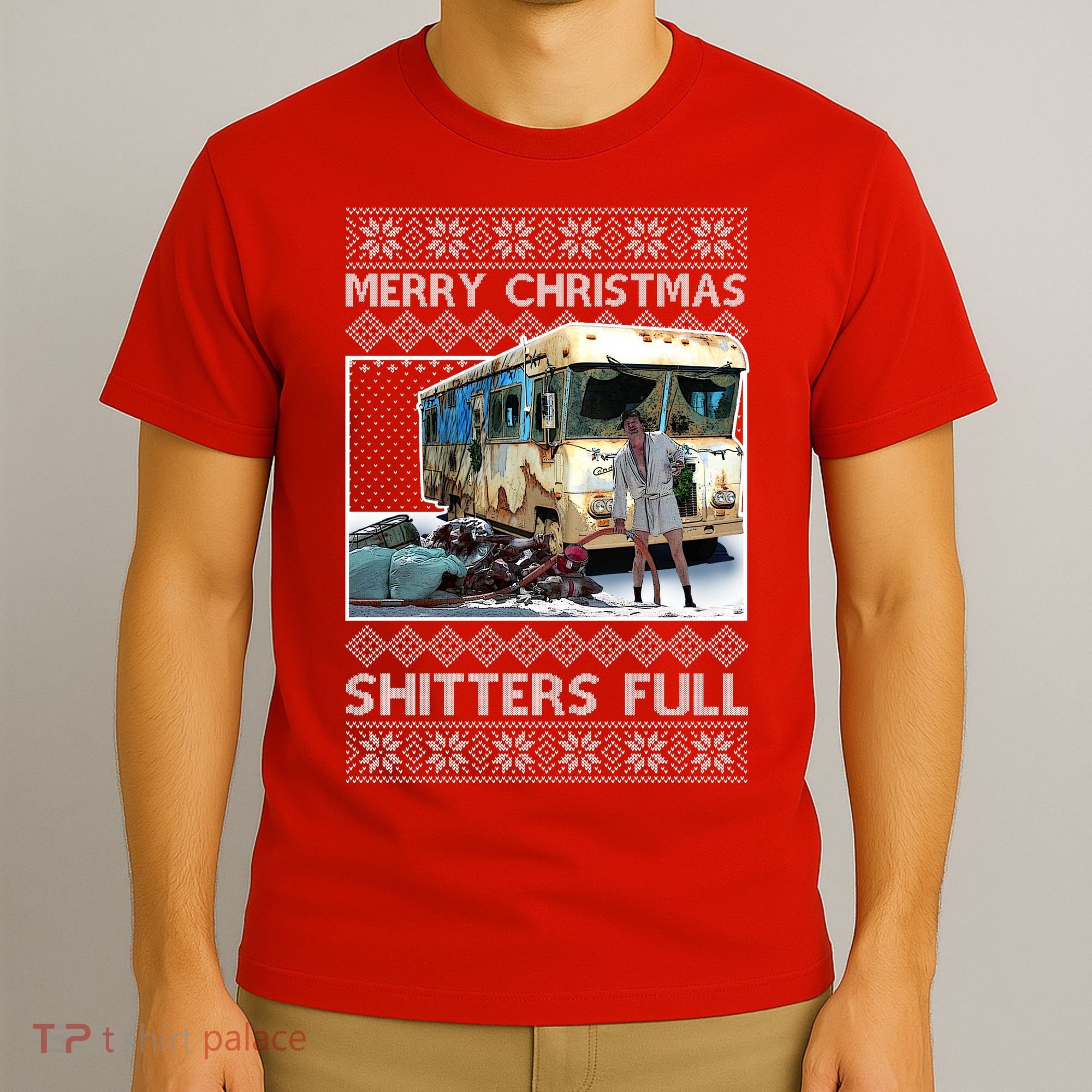 Funny Merry Christmas Shitters Full Ugly Christmas Sweater T-Shirt