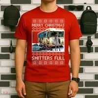 Funny Merry Christmas Shitters Full Ugly Christmas Sweater T-Shirt thumb 6