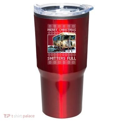 Funny Merry Christmas Shitters Full Ugly Christmas Sweater Tumbler