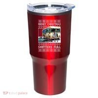Funny Merry Christmas Shitters Full Ugly Christmas Sweater Tumbler thumb 0