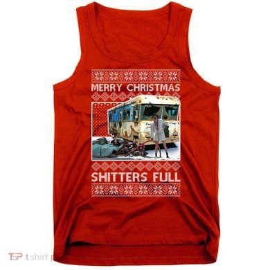 Funny Merry Christmas Shitters Full Ugly Christmas Sweater Tank Top