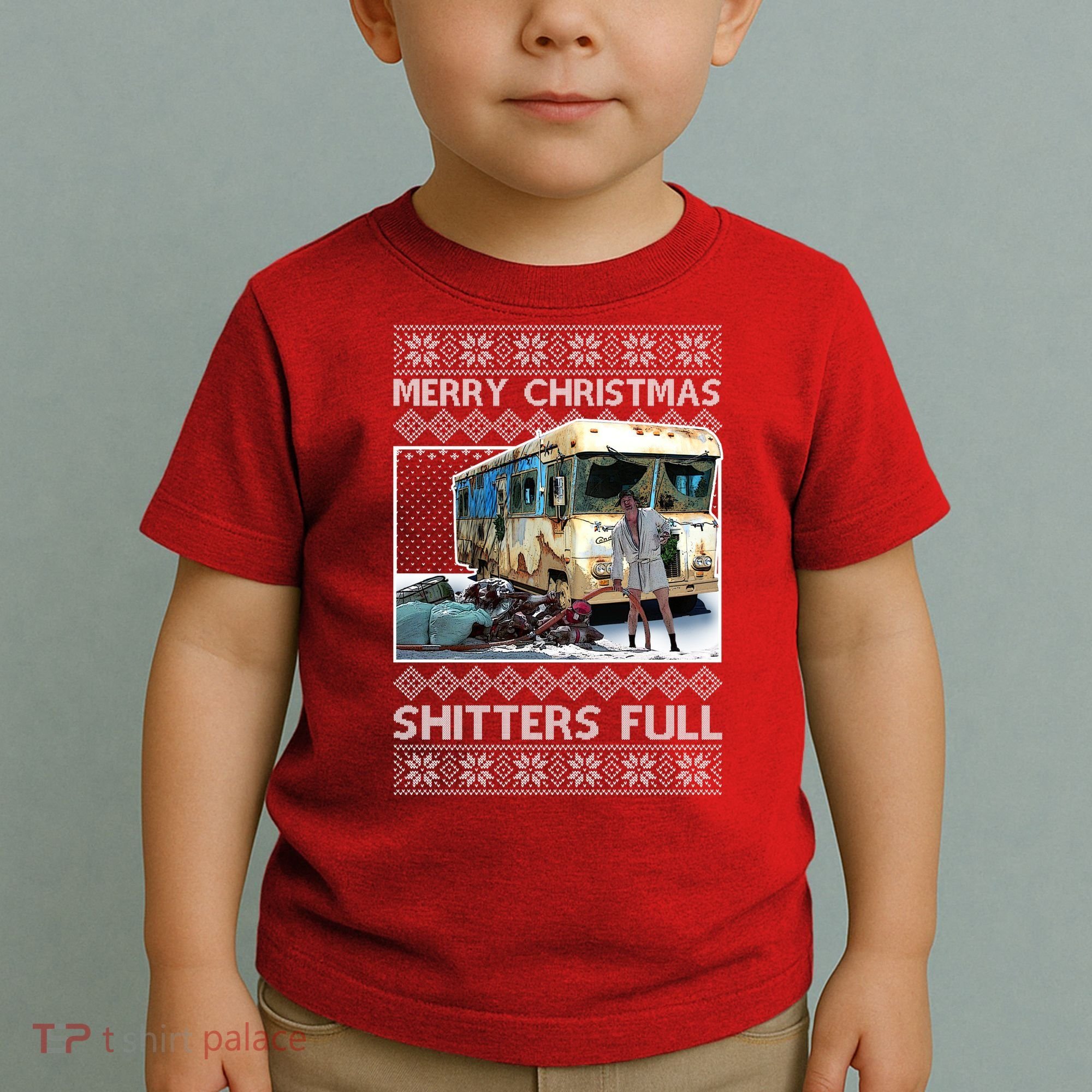 Funny Merry Christmas Shitters Full Ugly Christmas Sweater Toddler T-Shirt
