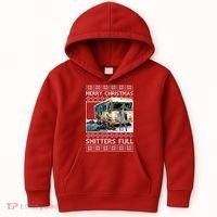 Funny Merry Christmas Shitters Full Ugly Christmas Sweater Kids Hoodie thumb 0
