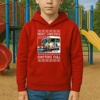 Funny Merry Christmas Shitters Full Ugly Christmas Sweater Kids Hoodie thumb 2