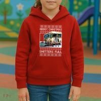 Funny Merry Christmas Shitters Full Ugly Christmas Sweater Kids Hoodie thumb 3