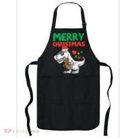 Merry Christmas Trex Dino Pajamas Apron thumb 0