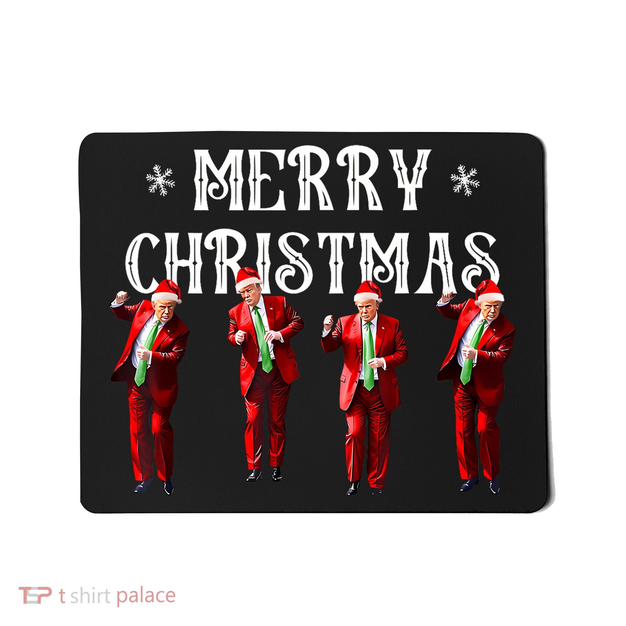 Merry Christmas Trump Pajamas Holiday Mousepad