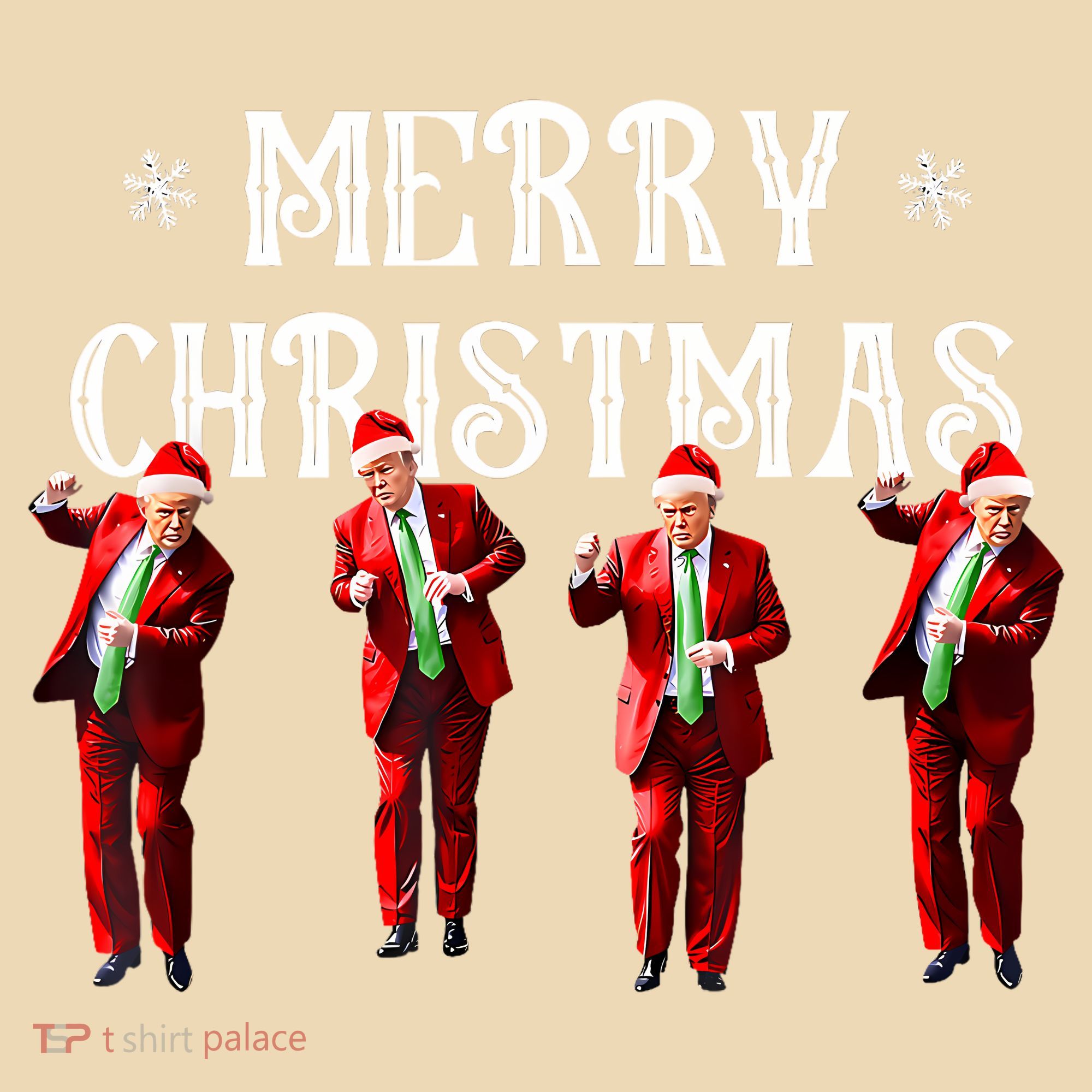 Merry Christmas Trump Pajamas Holiday Long Sleeve Shirt