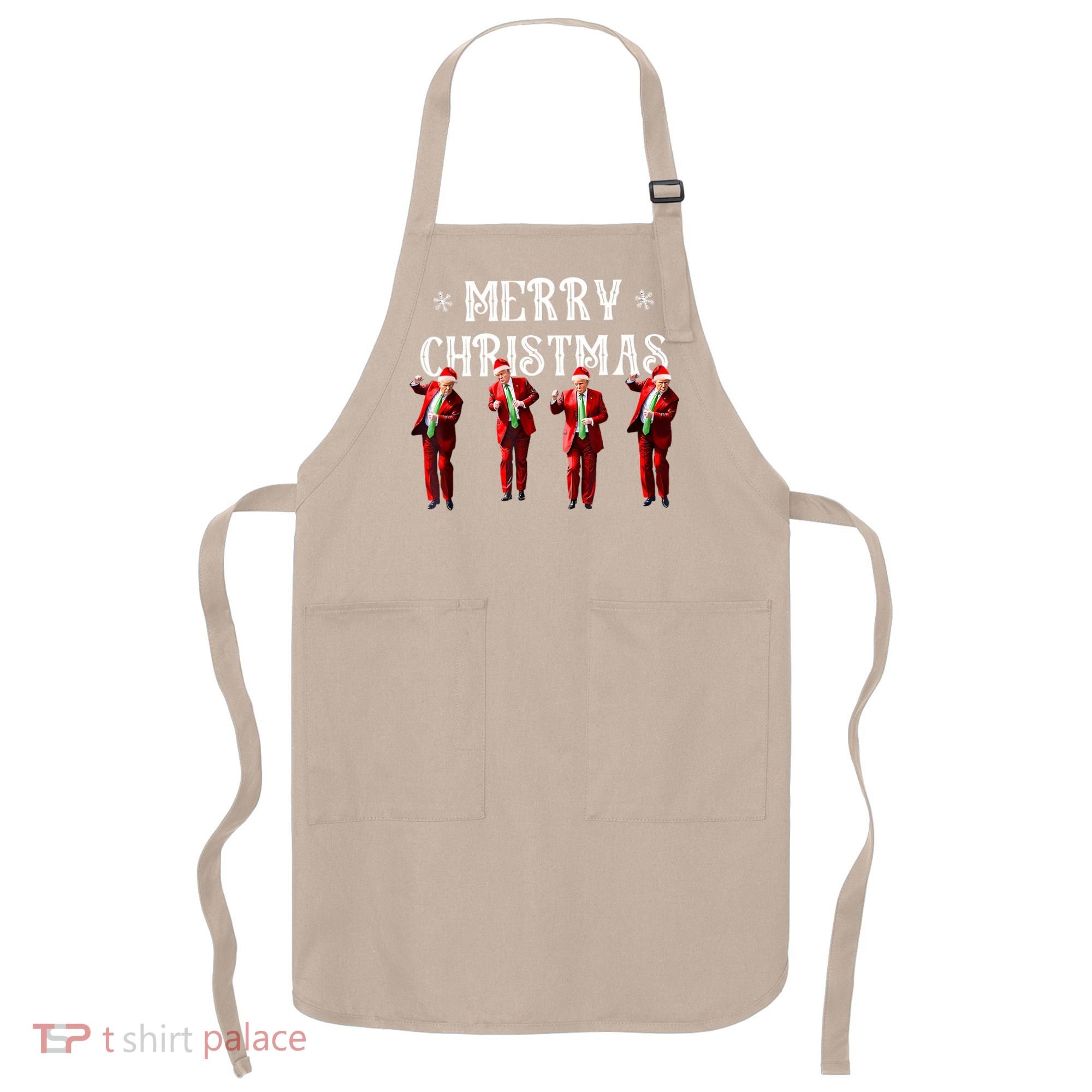 Merry Christmas Trump Pajamas Holiday Apron