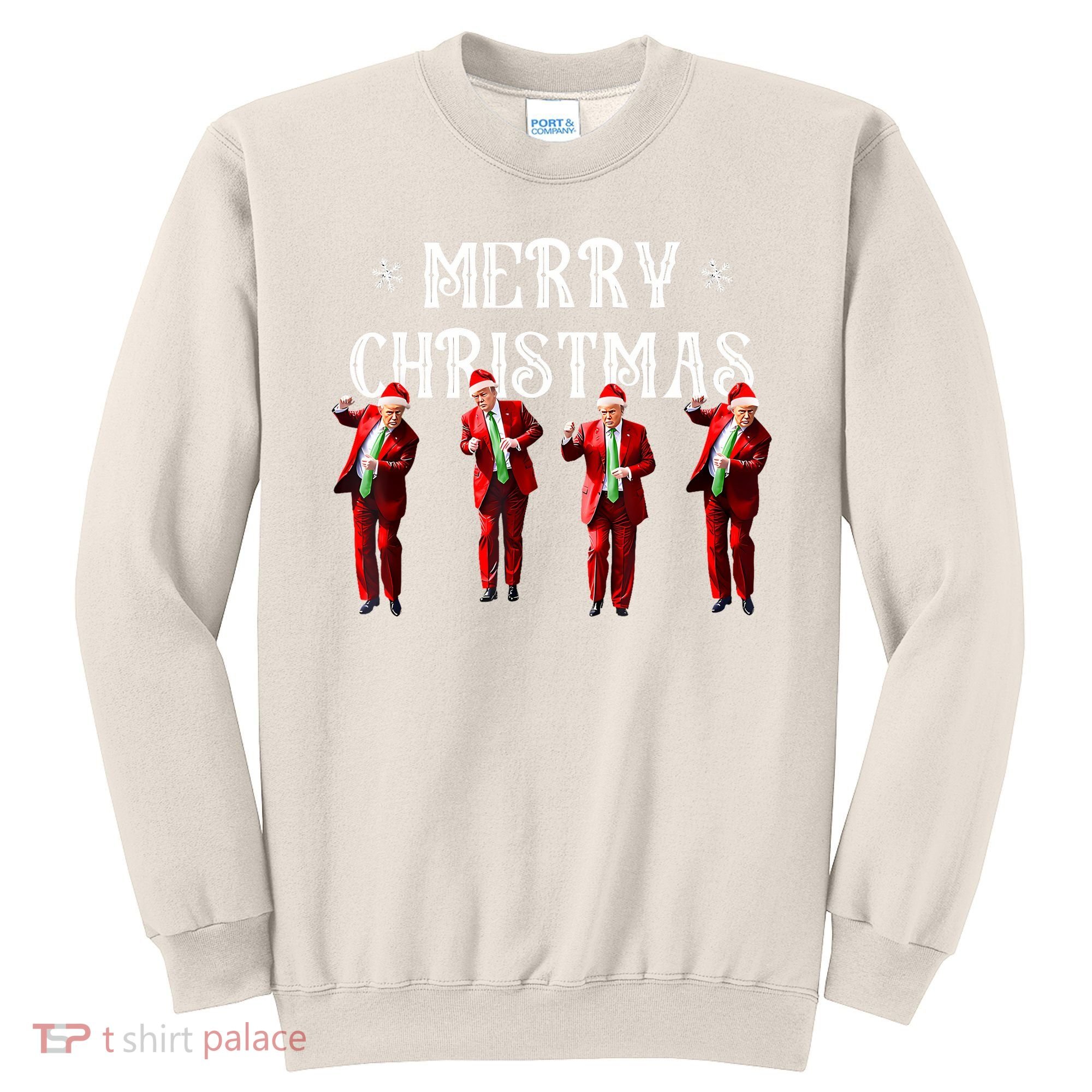 Merry Christmas Trump Pajamas Holiday Sweatshirt
