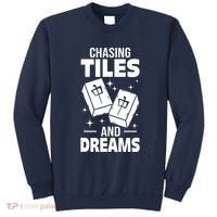 Mahjong Chasing Tiles And Dreams For Asian Player Mahjong Sweatshirt thumb 0