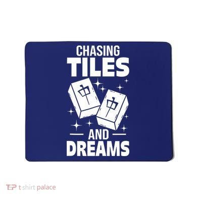 Mahjong Chasing Tiles And Dreams For Asian Player Mahjong Mousepad
