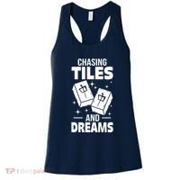 Mahjong Chasing Tiles And Dreams For Asian Player Mahjong Women's Tank Top thumb 0