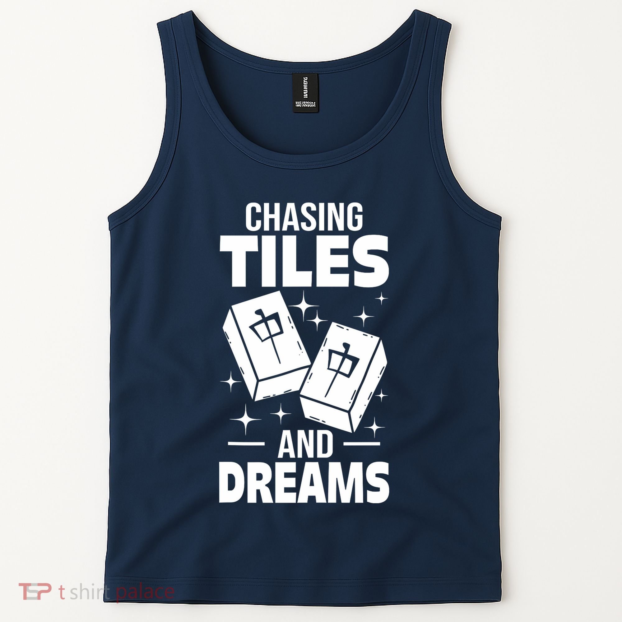 Mahjong Chasing Tiles And Dreams For Asian Player Mahjong Tank Top