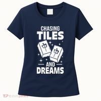 Mahjong Chasing Tiles And Dreams For Asian Player Mahjong Women's T-Shirt thumb 0