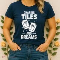 Mahjong Chasing Tiles And Dreams For Asian Player Mahjong Women's T-Shirt thumb 2