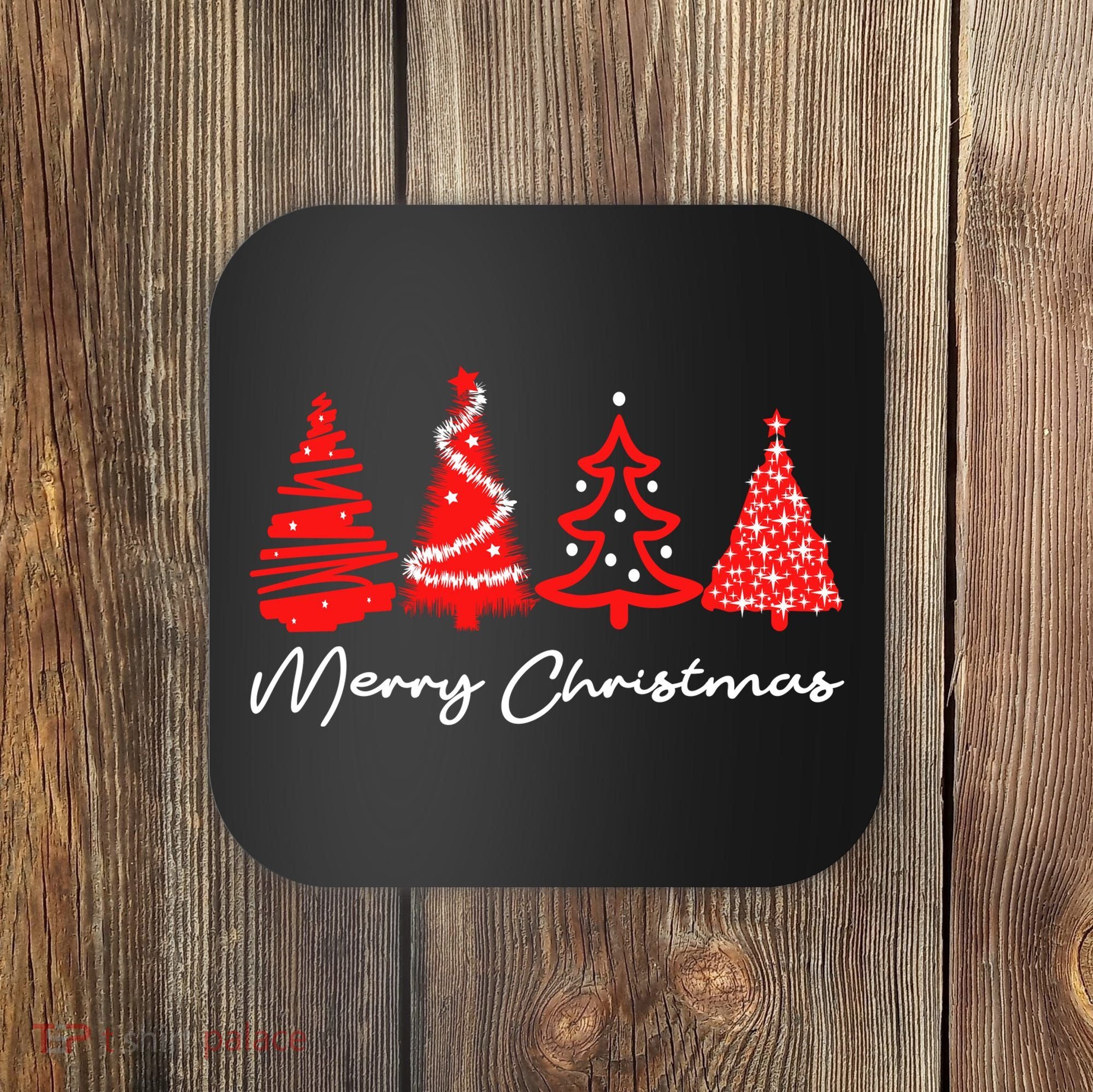 Merry Chirstmas Tree Coaster