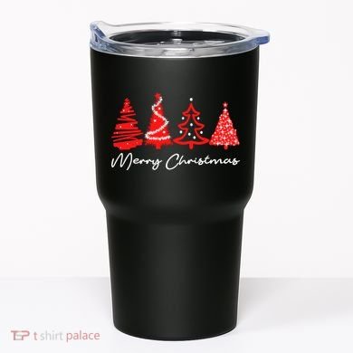 Merry Chirstmas Tree Tumbler