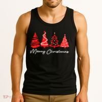 Merry Chirstmas Tree Tank Top thumb 3
