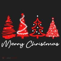 Merry Chirstmas Tree Golf Towel thumb 3
