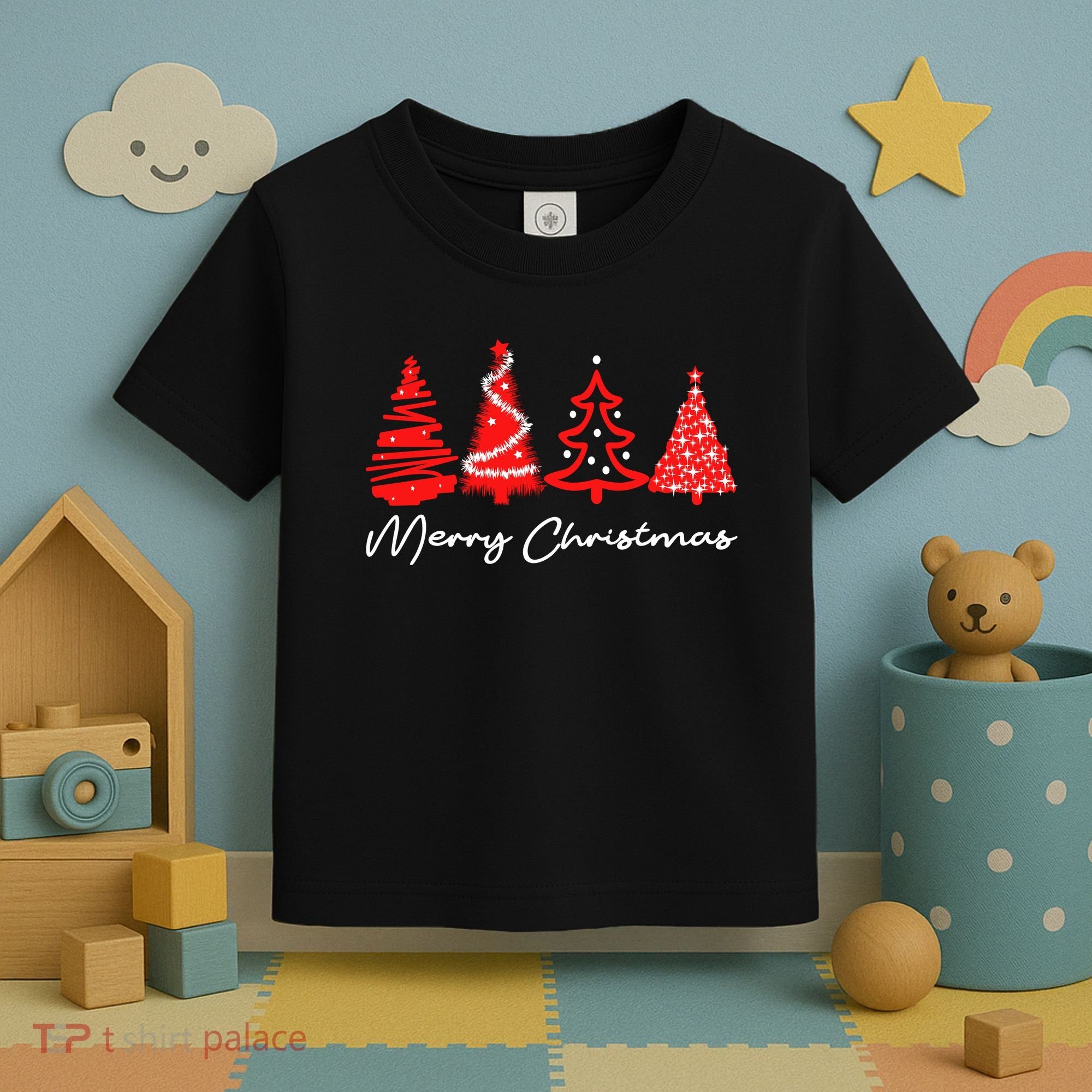 Merry Chirstmas Tree Toddler T-Shirt