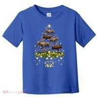 Mooses Christmas Tree Lights Holiday Moose Lover Cute Gift Toddler T-Shirt thumb 0