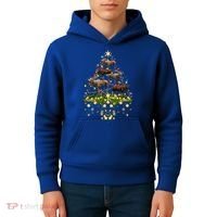 Mooses Christmas Tree Lights Holiday Moose Lover Cute Gift Kids Hoodie thumb 4