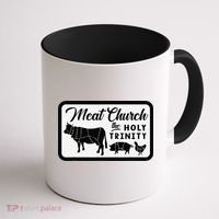 Meat Church The Holy Trinity Barbecue Grilling Coffee Mug thumb 1