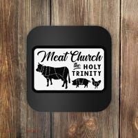 Meat Church The Holy Trinity Barbecue Grilling Coaster thumb 0