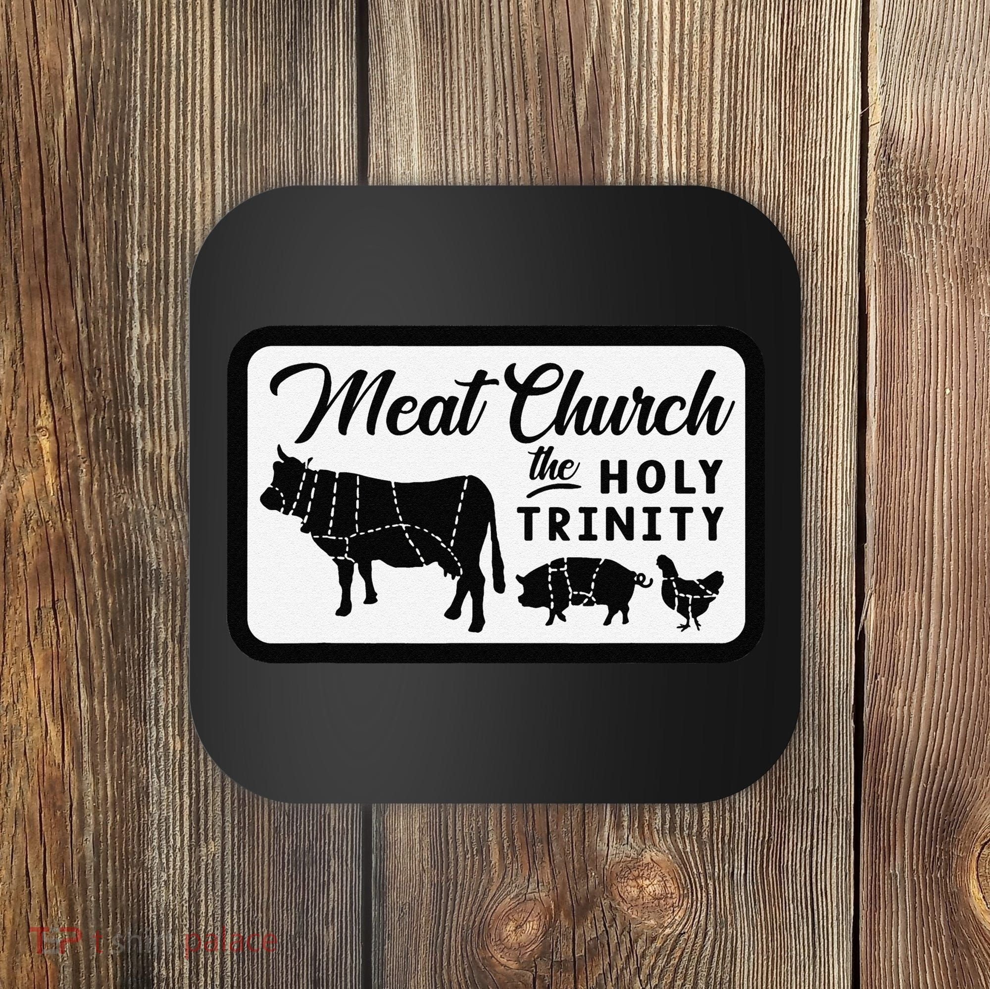 Meat Church The Holy Trinity Barbecue Grilling Coaster