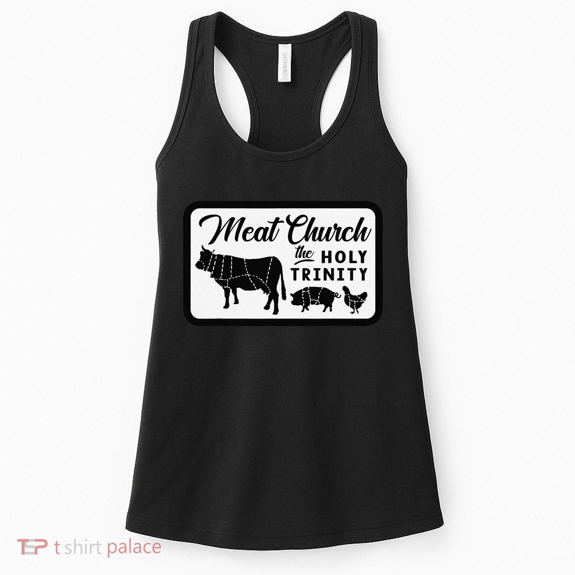 Meat Church The Holy Trinity Barbecue Grilling Women's Tank Top