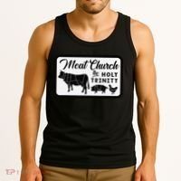Meat Church The Holy Trinity Barbecue Grilling Tank Top thumb 3