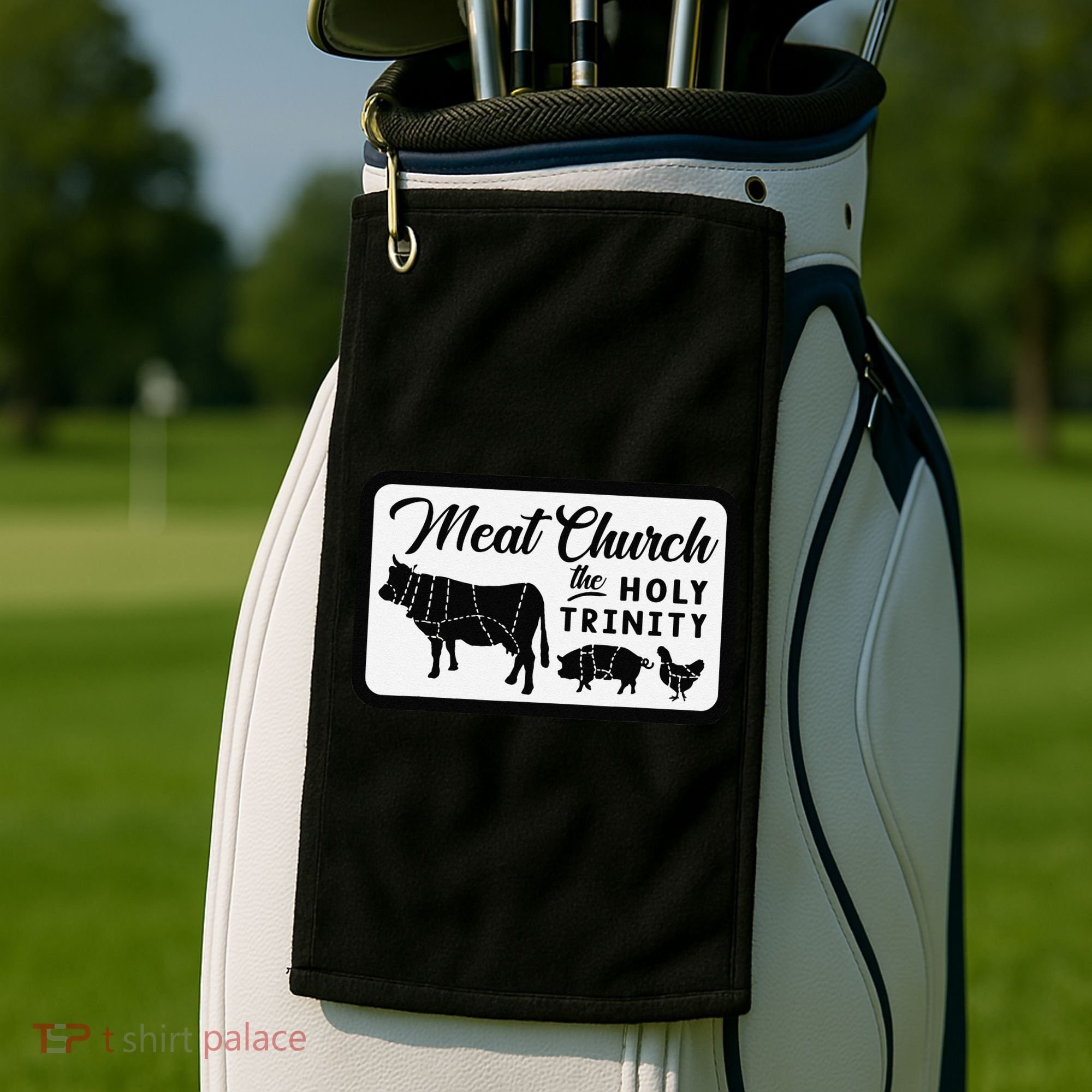 Meat Church The Holy Trinity Barbecue Grilling Golf Towel