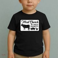 Meat Church The Holy Trinity Barbecue Grilling Toddler T-Shirt thumb 2
