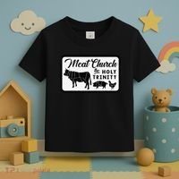 Meat Church The Holy Trinity Barbecue Grilling Toddler T-Shirt thumb 3