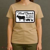 Meat Church The Holy Trinity Barbecue Grilling T-Shirt thumb 4