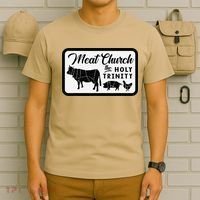 Meat Church The Holy Trinity Barbecue Grilling T-Shirt thumb 6