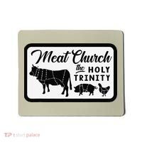 Meat Church The Holy Trinity Barbecue Grilling Mousepad thumb 0