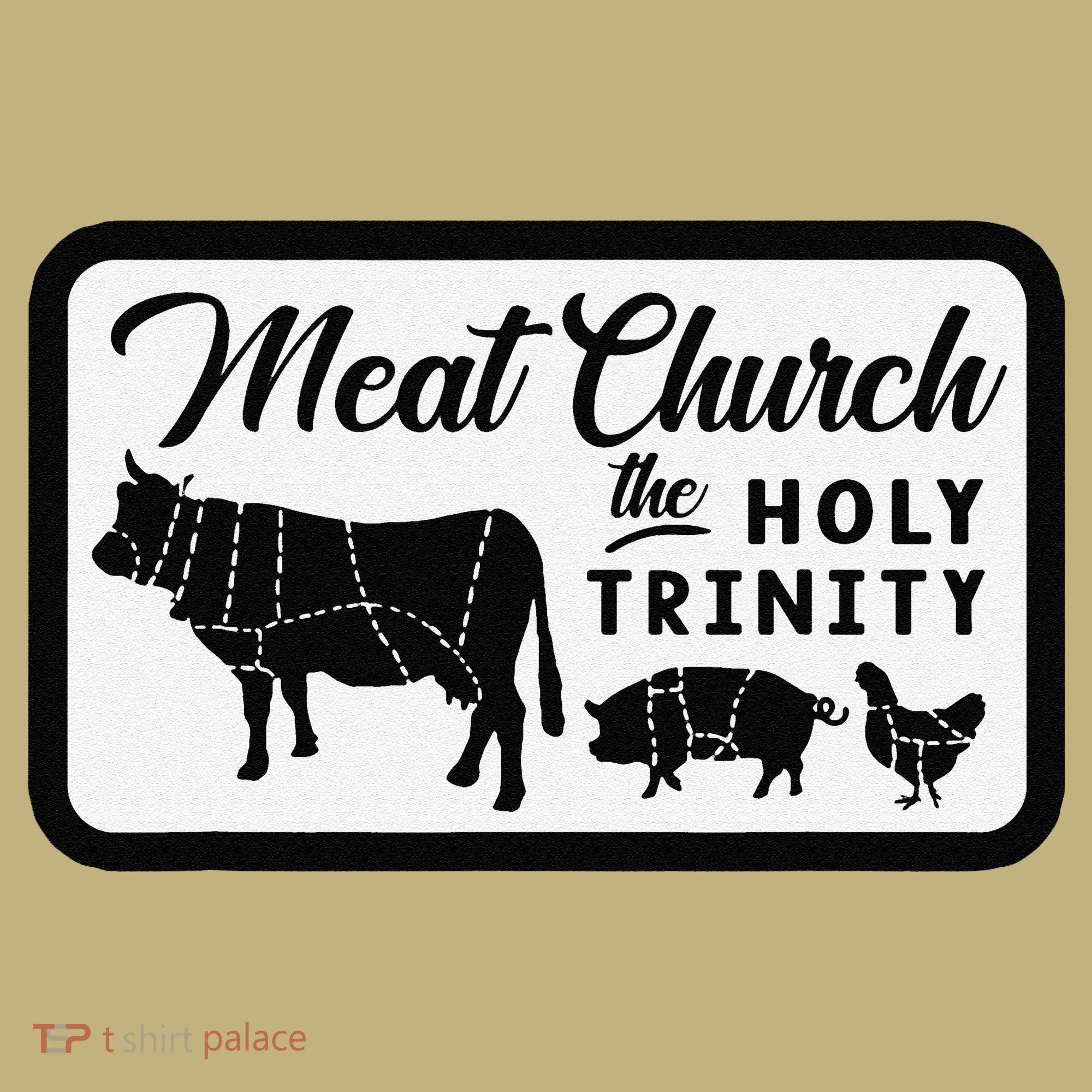 Meat Church The Holy Trinity Barbecue Grilling Mousepad