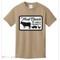 Meat Church The Holy Trinity Barbecue Grilling Kids T-Shirt thumb 0