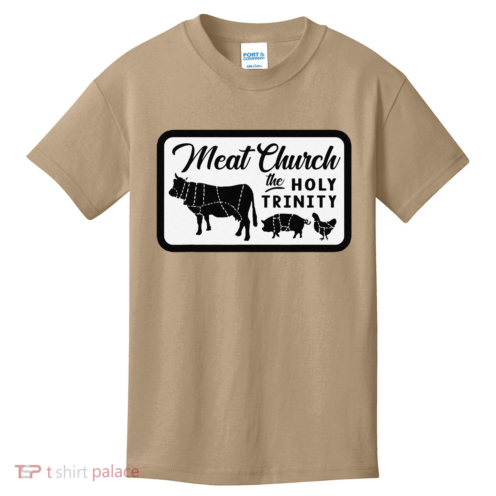 Meat Church The Holy Trinity Barbecue Grilling Kids T-Shirt