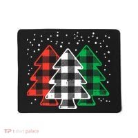 Merry Christmas Tree Buffalo Plaid Red White Green Xmas Mousepad thumb 0