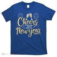 M156 Cheer To A New Year Funny Happy New Year Wine Party Gift T-Shirt thumb 0