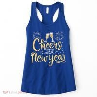 M156 Cheer To A New Year Funny Happy New Year Wine Party Gift Women's Tank Top thumb 0