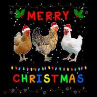 Merry Christmas Three Chickens Lights Funny Coffee Mug thumb 5