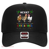 Merry Christmas Three Chickens Lights Funny Hat thumb 0