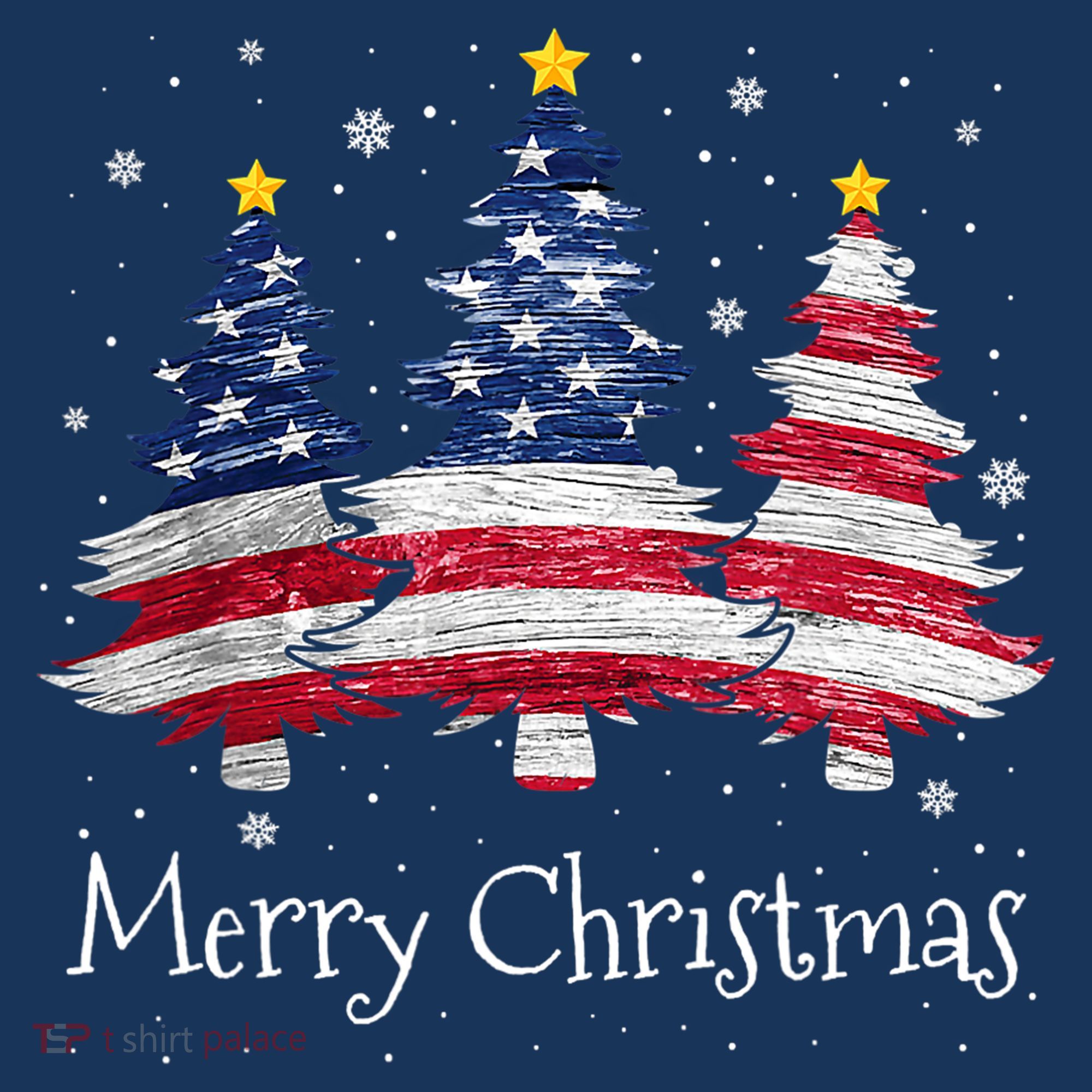 Merry Christmas Tree American Flag Family Christmas Pajama Visor