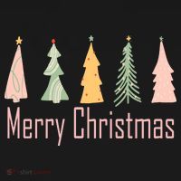 Merry Christmas Trees Cute Holiday Doggie Tank thumb 4